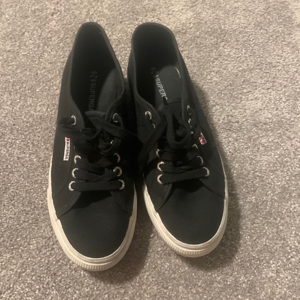 Practically new Black Superga Sneakers